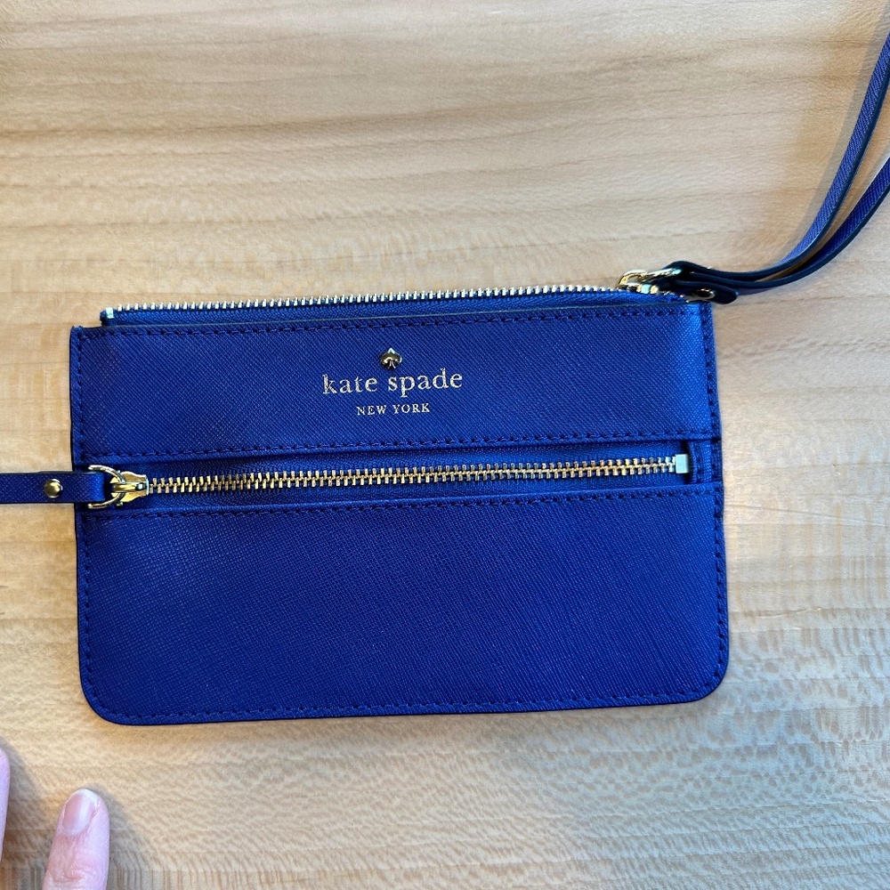 Kate Spade New York Wristlet Blue NWOT